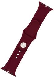 FIXED 216587 Silicone Strap Set for Apple Watch 42/44/45/49mm, burgundy Piros (FIXSST-434-WIRD)