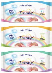 Trendy Șervețele umede pentru bebeluși cu capac Trendy - 120 buc, sortiment (1111)