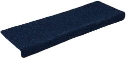 vidaXL 15 db tűvel lyuggatott kék szövet lépcsőszőnyeg 65x21x4 cm 3 kg 326191 (326191)