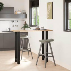 vidaXL 2 db fekete acél bárasztal láb 50 x (110-111) cm (VD4013352)