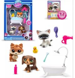 TM Toys Littlest Pet Shop: Kisállat Spa Játékkészlet, 7. Generáció, 3. Széria - 3 Db-os