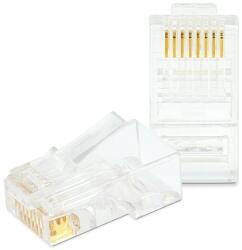 VEZ RJ45 Cat6 csatlakozó UTP patch kábelre, 100db/csomag 05232B (05232B)