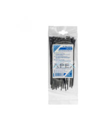 Somogyi Elektronic CT 150/3, 5/B kábelkötegelő, 3, 5 mm széles, 150 mm hosszú, 50 db, fekete - webmuszaki