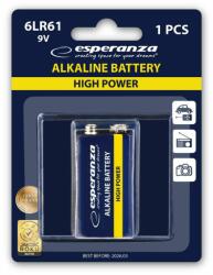 Esperanza 9V Alkáli Elem 1db/csomag (EZB110) - oneclick