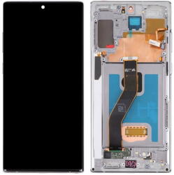 NBA001LCD10112002766229326 Samsung Galaxy NOTE10 Plus / NOTE10 Plus 5G OEM LCD kijelző érintővel Szürke kerettel, előlap (NBA001LCD10112002766229326)