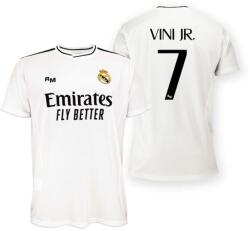Real Madrid 2024-25 prémium hazai szurkolói mez, replika - Vini Jr. - 7 fehér