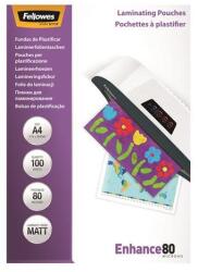 Fellowes Meleglamináló fólia, 80 mikron, A4, matt, 100 db, FELLOWES (5452103) - iconink