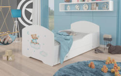 ADRK Ágy matraccal és fiókkal PEPE TEDDY BEAR AND CLOUD 160x80, Fehér - smartbutor