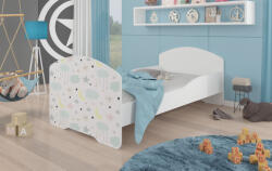 ADRK Ágy matraccal PEPE GALAXY 140x70, Fehér - smartbutor