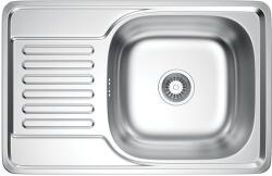 Erga HD, 1 rekeszes acél mosogató 660x420x160 mm, sima, szálcsiszolt szatén felület, ERG-MLS-HD6642 (ERG-MLS-HD6642)