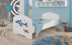 ADRK Ágy matraccal PEPE SEA ANIMALS 140x70, Fehér - smartbutor