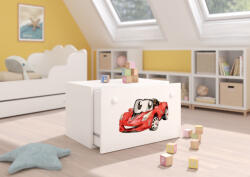 ADRK INGA játéktároló láda, Fehér, Red CAR