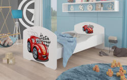 ADRK Ágy matraccal PEPE CAR ZIGZAG 160x80, Fehér - smartbutor