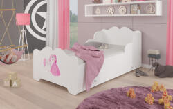 ADRK Ágy matraccal és fiókkal XIMENA PRINCESS AND HORSE 140x70, Fehér - smartbutor