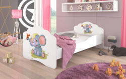 ADRK Ágy matraccal CASIMO ELEPHANT 160x80, Fehér - smartbutor