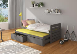 ADRK Dupla ágy TOMI 200x90, Grafit - smartbutor