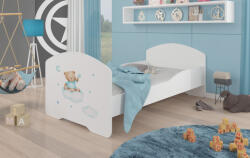 ADRK Ágy matraccal PEPE TEDDY BEAR AND CLOUD 140x70, Fehér - smartbutor
