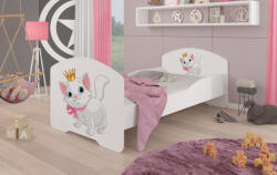 ADRK Ágy matraccal PEPE CAT 140x70, Fehér - smartbutor