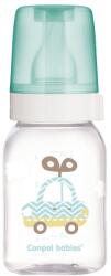 Canpol babies Стъклено шише с антиколик биберон Canpol - Зелено, 120 ml (42/202_gre)