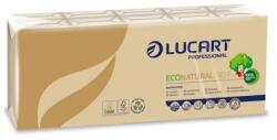 Lucart Papír zsebkendő, 4 rétegű, 10x9 db, LUCART EcoNatural, barna - officeland