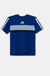 Adidas gyerek pamut póló mintás, JC7470 - kék 176