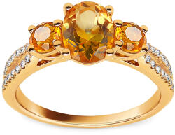 Heratis Forever Egyedi 1, 65 ct-os gyémántgyűrű citrinnel DIHU012