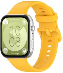 SILICONE Cserélhető szíj Huawei Watch Fit 4 / Fit 4 Pro sárga színhez