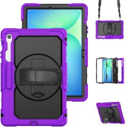 SOLID 360 Strapabíró tok Samsung Galaxy Tab S10 FE+ lila színben