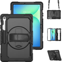  SOLID 360 Strapabíró tok Samsung Galaxy Tab S10 FE+ készülékhez, fekete