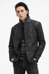 AllSaints bőrdzseki SURVEY LTHR BLAZER férfi, fekete, átmeneti, M061LB - fekete S