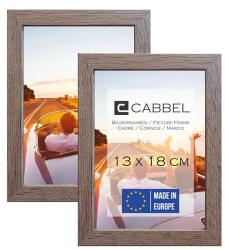 CABBEL Rama foto, set 2 bucati, 13x18 cm, din lemn MDF, plexiglas rezistent la spargere, stejar inchis