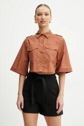 GUESS pamut ing PAT galléros, barna, relaxed, 5GGH27 7315A - barna 42