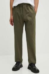 APC A. P. C. pamut nadrág pantalon chuck zöld, egyenes, COGEW. H08408 - zöld 46