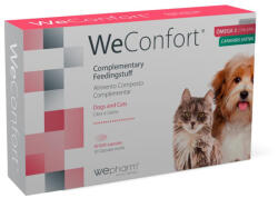  WEPHARM WEPHARM WeConfort, supliment sistem nervos & calmante câini, capsule WEPHARM WeConfort, XS-XL, supliment sistem nervos & calmante câini, flacon, 10 capsule