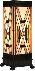 Clayre & Eef Veioza Tiffany polirasina sticla multicolora 17x17x44 cm E27 (5LL-6359)