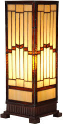 Clayre & Eef Veioza Tiffany polirasina sticla 17x17x44 cm E27 (5LL-6358)
