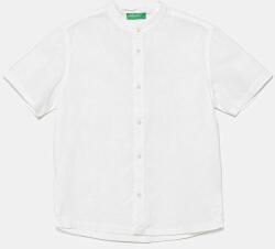 United Colors of Benetton gyerek vászon ing fehér, 52VMCQ03W - fehér 122