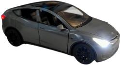 DIECAST Tesla model Y (Replica) Grey cu led-uri si sunete scala 1/321/43 (37850)
