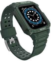 Hurtel Protect Strap szíj tok Apple Watch 9 / 8 / 7 / 6 / 5 / 4 / 3 / 2 / SE / SE2 (41 / 40 / 38mm) páncélozott tok zöld