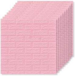 Tapetoo Home Decor 50 x 3D Tapetoo Home Decor® tapéta panel készlet, rózsaszín, 70 x 77 cm, 2, 5 mm, 26, 5 négyzetméter (set-50xTapet-3D-Cod-3-Roz)