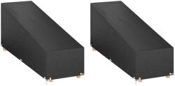 vidaXL 2 db polietilén napozóágy huzat 12 fűzőlyukkal 205x75x40/70 cm 0.56 kg 3155394 (3155394)