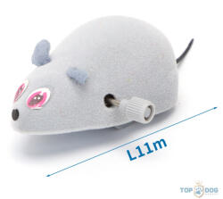  Felhúzható egér 7*5cm szürke