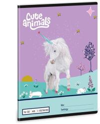 Ars Una Füzet vonalas ARS UNA A/5 32 lapos 16-32 2. osztályos Cute Animals-Unicorn (53594488) - tonerpiac