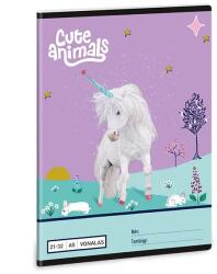 Ars Una Füzet vonalas ARS UNA A/5 32 lapos 21-32 4-8. osztályos Cute Animals-Unicorn (53624482) - tonerpiac