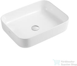 INVENA ATE 51x40 cm-es pultra ültethető mosdó csaplyuk nélkül, fehér CE-16-001-C (CE-16-001-C)