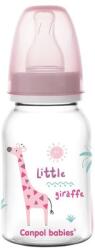 Canpol babies Бебешко шише Canpol - Transparent, 120 ml, Розово (59/100_pink)