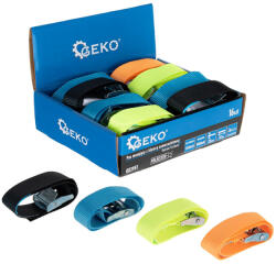 GEKO rögzítő heveder, önzáró csattal, 25 mm X 0, 5 m, 250 kg (G03951)