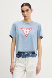 Guess Jeans pamut póló női, W5GI20 KCTG1 - kék M