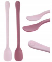  Akuku hosszúnyelű kanál 2 db - rózsaszín