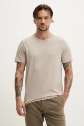 Hollister Co Hollister Co. pamut póló bézs, férfi, sima, KI324-5145 - bézs XS
